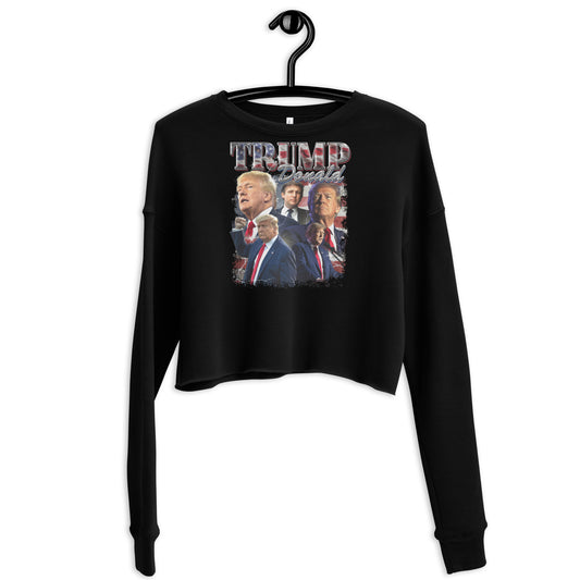Donald Trump v1 Women's Crop Sweatshirt