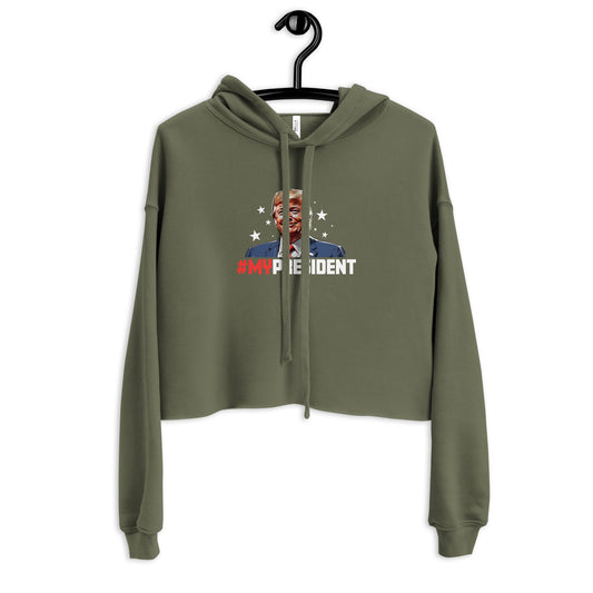 My President Women's Crop Hoodie