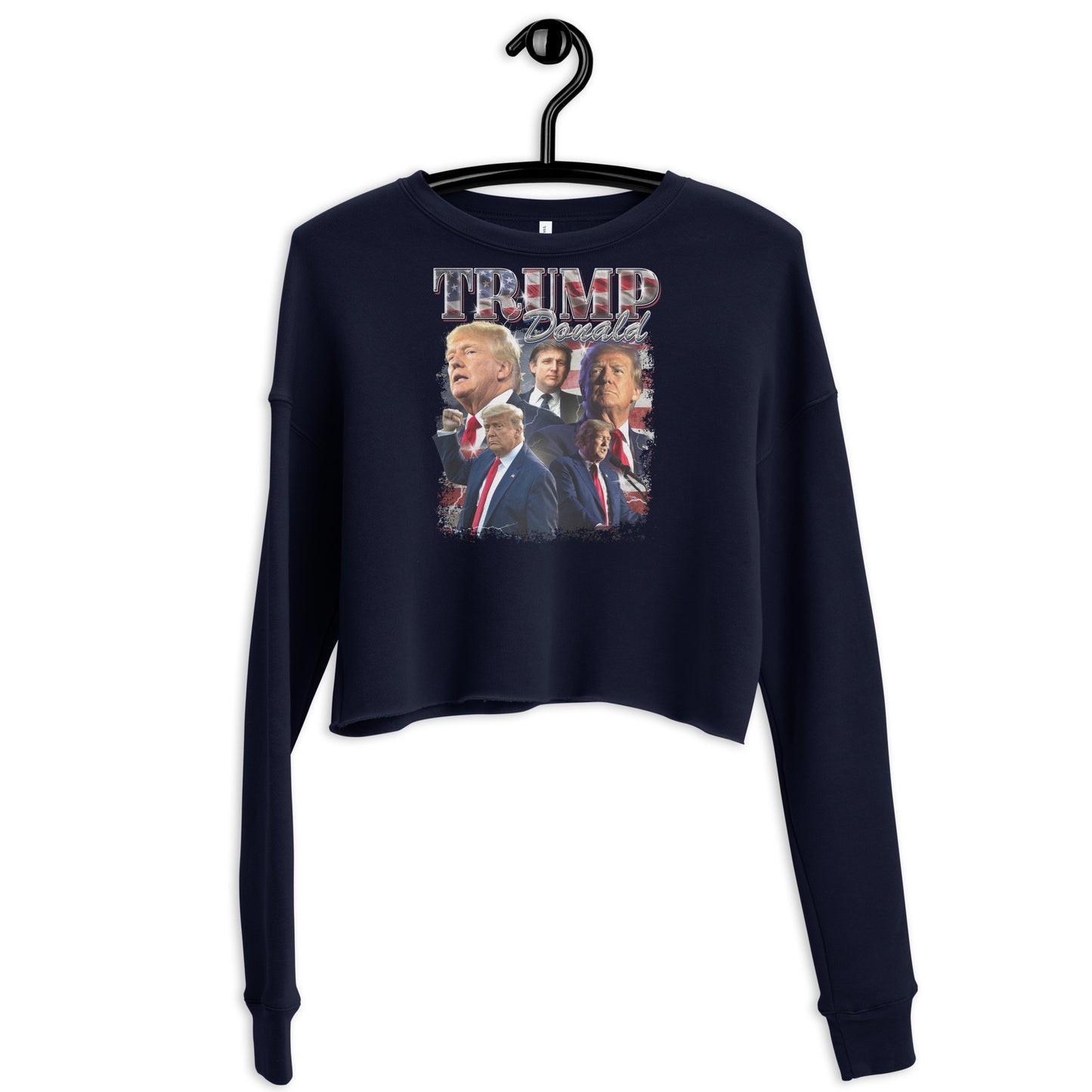 Donald Trump v1 Women's Crop Sweatshirt